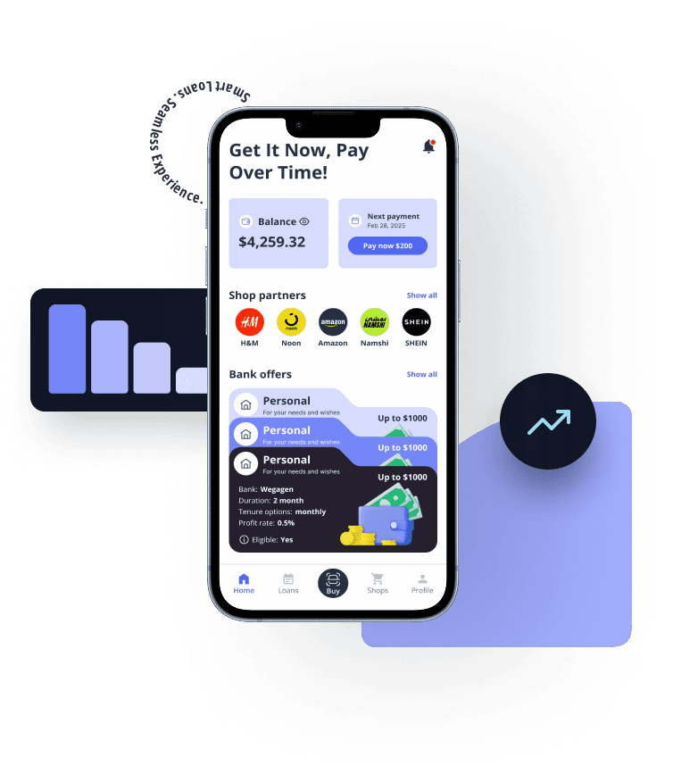 Tappo mobile app showing responsible financing